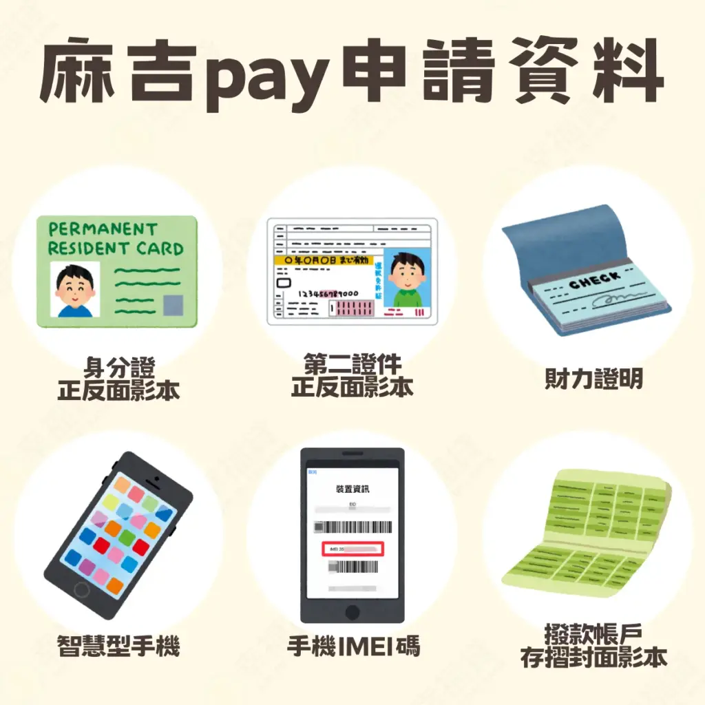 麻吉pay申請資料統整表