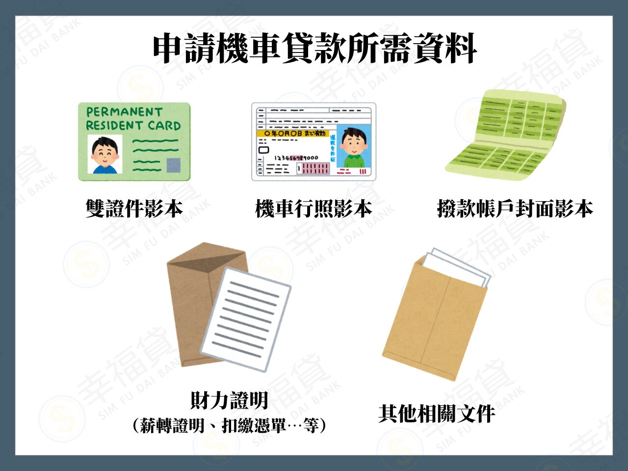 機車貸款申請所需資料